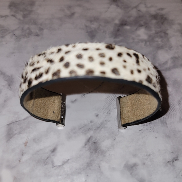 Fossil Faux Animal print cuff bracelet - Picture 2 of 3